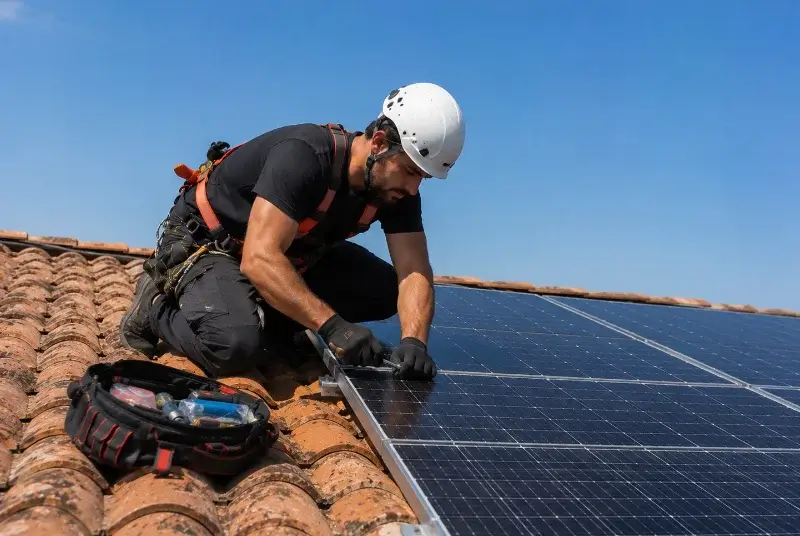 Maintenance et monitoring de panneaux solaires à Yves
