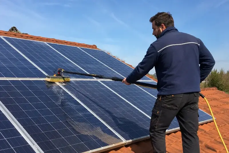 Nettoyage et entretien de panneaux solaires à Yves
